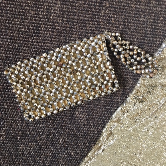 Vtg Gold beaded evening bag circa 1940 - Picture 3 of 11